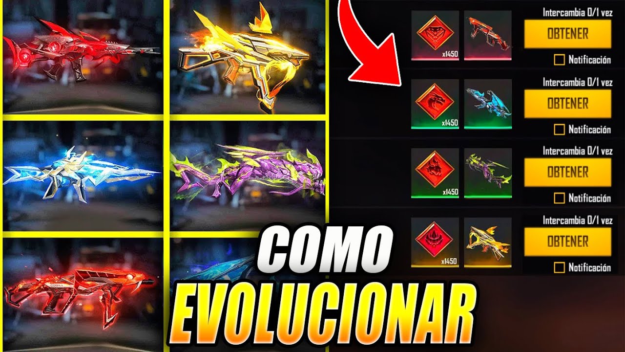 descubre si existen generadores de armas evolutivas para free fire guia completa